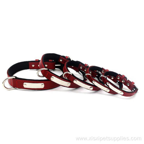 Leather Dog Collar for Dogs COLLARS Opp Bag